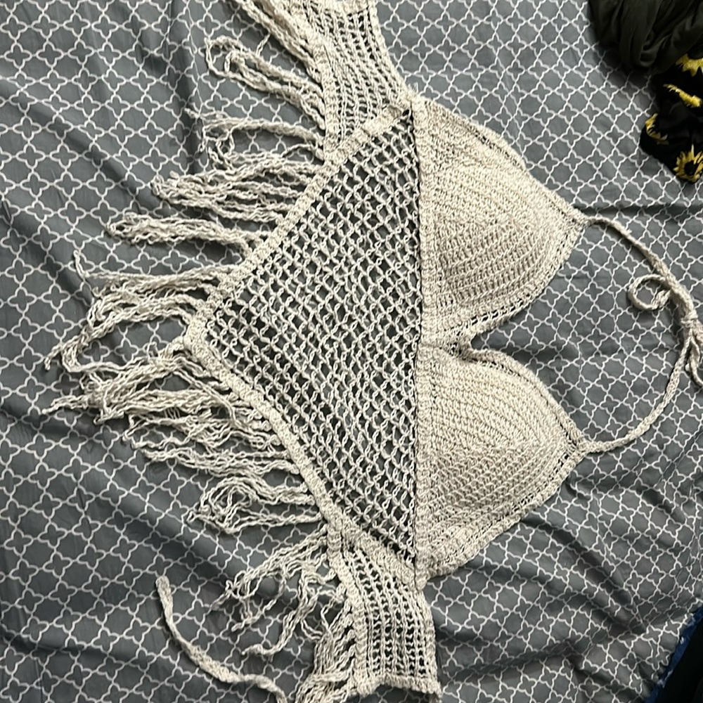 Sans Souci knitted shirt/crop